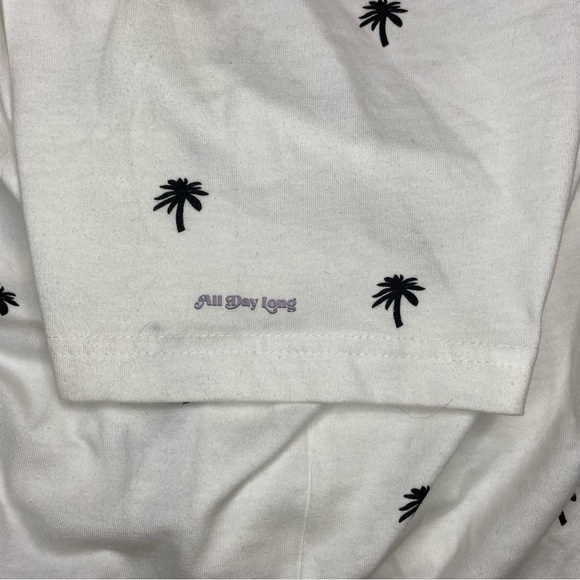 Denim & Flower Ricky Singh White Palm Tree Pattern Men’s Tshirt Sz L‎ - Picture 4 of 7